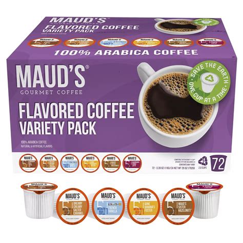 Maud's coffee - About this item [Flavorful Decaf Rasberry Chocolate Blend]: Maud's "Raspberry Choco Latte" Decaffeinated Flavored Coffee Pods deliver the sweet tang of raspberries blended perfectly with the rich irresistible flavor of silky smooth chocolate, dusted with powdered sugar and blended to make the perfect raspberry chocolate flavored medium roast …